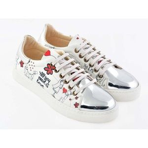 BRIDE GROOM SLIP ON SNEAKERS SHOES GOB205